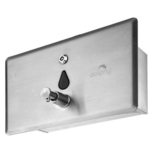 Dolphy Recessed Stainless Steel Mounted Soap Dispenser 1400ml Silver