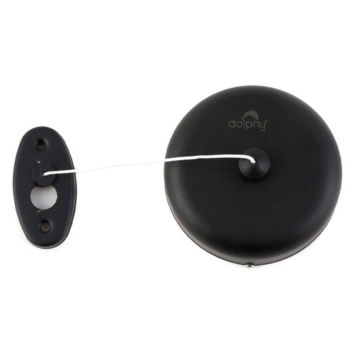Dolphy Retractable Single Clothesline Black