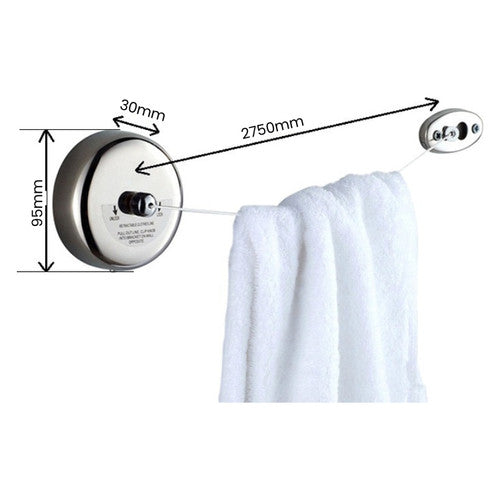 Dolphy Retractable Stainless Steel Clothesline Round