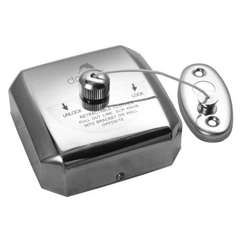 Dolphy Retractable Stainless Steel Clothesline Square Silver
