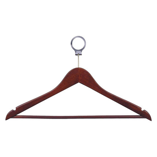 Dolphy Security Wooden Cloth Hanger Brown Pack of 50