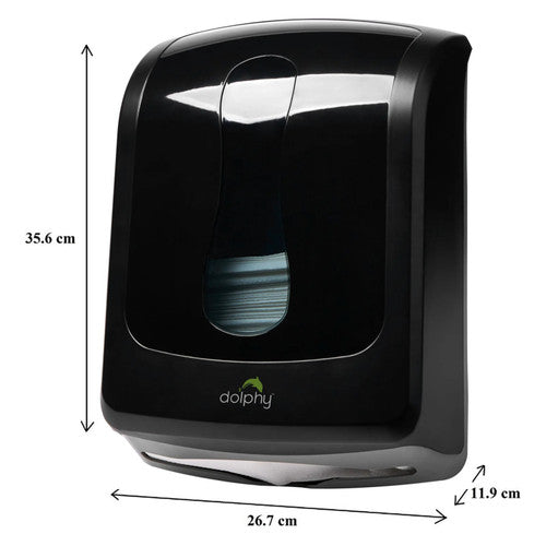 Dolphy Slimline Paper Towel Dispenser Black