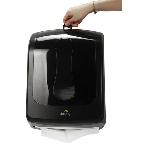 Dolphy Slimline Paper Towel Dispenser Black