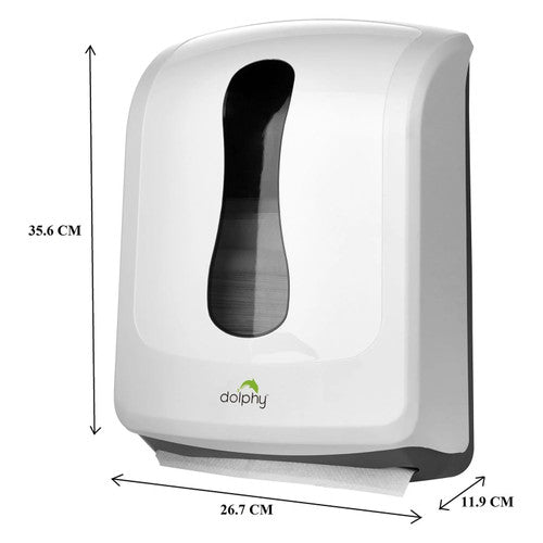 Dolphy Slimline Paper Towel Dispenser White