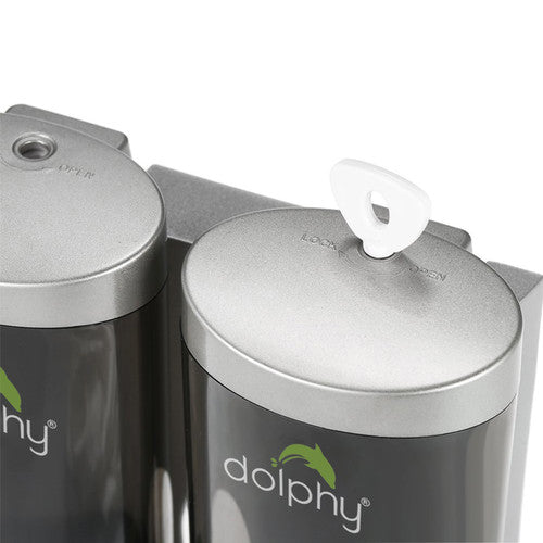 Dolphy Soap Dispenser 200ml Transparent Pack of 2