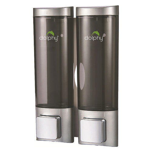 Dolphy Soap Dispenser 200ml Transparent Pack of 2
