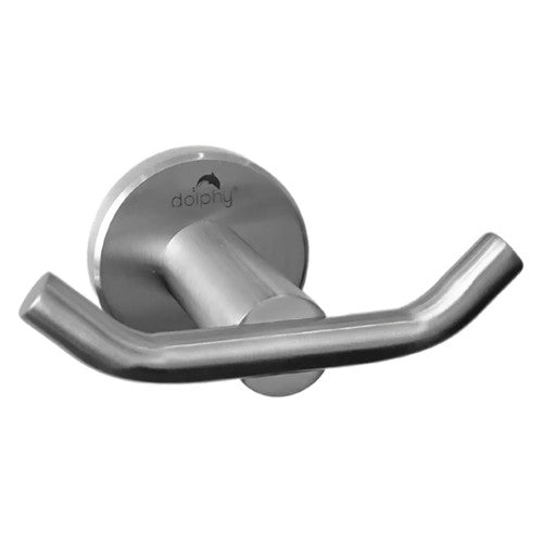 Dolphy Stainless Steel Double Robe Hook 50x90mm Silver