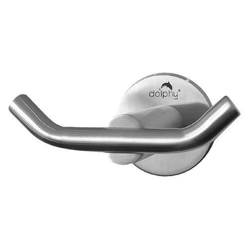 Dolphy Stainless Steel Double Robe Hook 50x90mm Silver