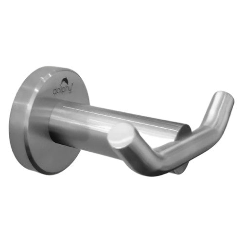 Dolphy Stainless Steel Double Robe Hook 50x90mm Silver