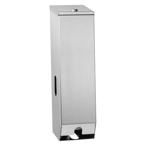 Dolphy Stainless Steel Double Toilet Roll Dispenser Silver