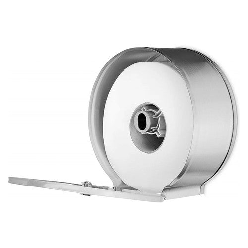 Dolphy Stainless Steel Jumbo Toilet Roll Dispenser Silver