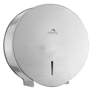 Dolphy Stainless Steel Jumbo Toilet Roll Dispenser Silver