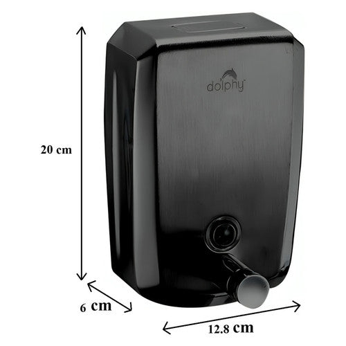 Dolphy Stainless Steel Liquid Soap Dispenser 1000ml Black