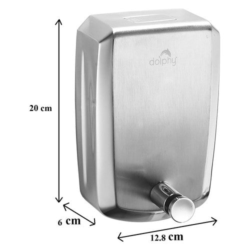 Dolphy Stainless Steel Liquid Soap Dispenser 1000ml Silver