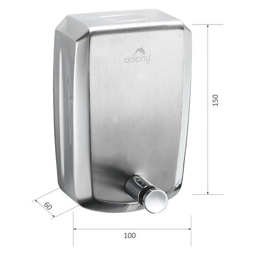Dolphy Stainless Steel Liquid Soap Dispenser 500ml Silver