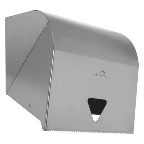Dolphy Stainless Steel Lockable Paper Towel Roll Dispenser Silver