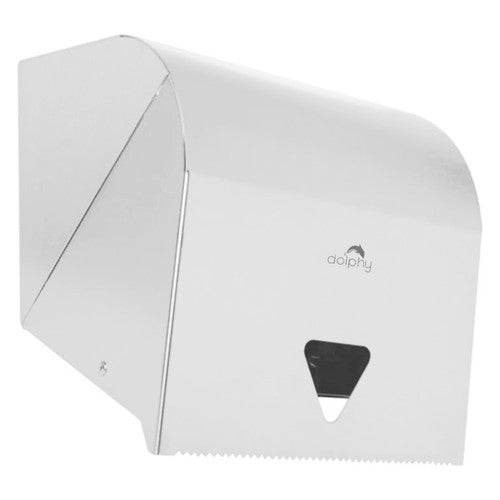 Dolphy Stainless Steel Lockable Paper Towel Roll Dispenser White