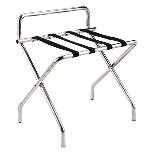 Dolphy Stainless Steel Luggage Rack with Back Support Silver