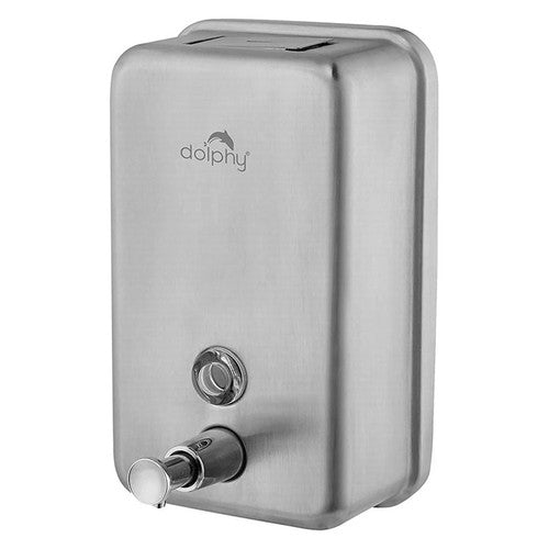 Dolphy Stainless Steel Rectangle Soap Dispenser 1100ml Silver