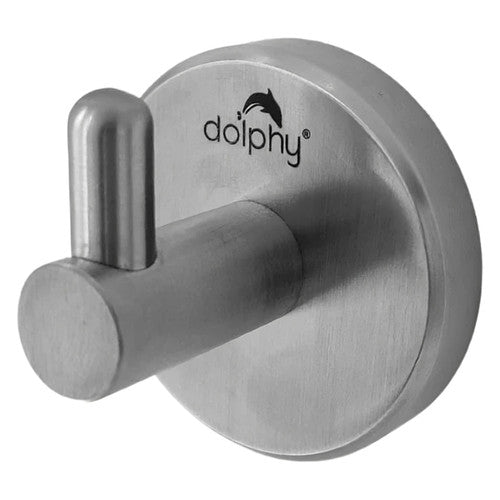 Dolphy Stainless Steel Single Robe Hook Silver