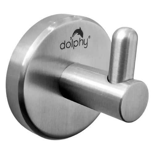 Dolphy Stainless Steel Single Robe Hook Silver