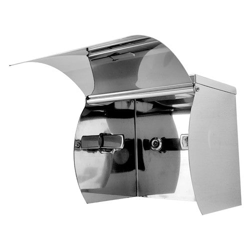 Dolphy Stainless Steel Single Toilet Roll Holder with Shelf Silver