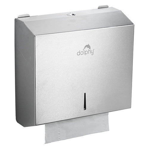 Dolphy Stainless Steel Slimline Paper Towel Dispenser Silver