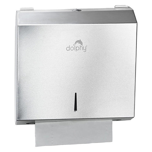 Dolphy Stainless Steel Slimline Paper Towel Dispenser Silver