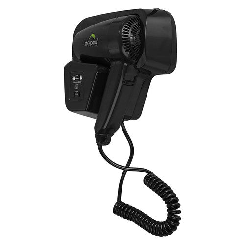 Dolphy Wall Mount Hair Dryer 1200W Black