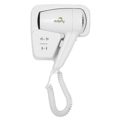 Dolphy Wall Mount Hair Dryer 1200W White