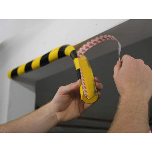 Durable Corner Protection Profile C25R 40mm x 1m Yellow Black