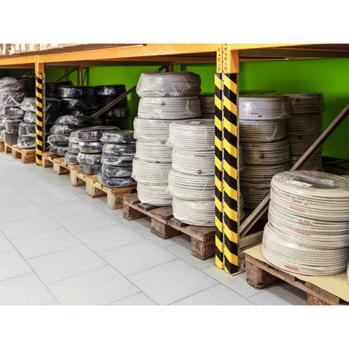 Durable Corner Protection Profile C35 47mm x 1m Yellow Black