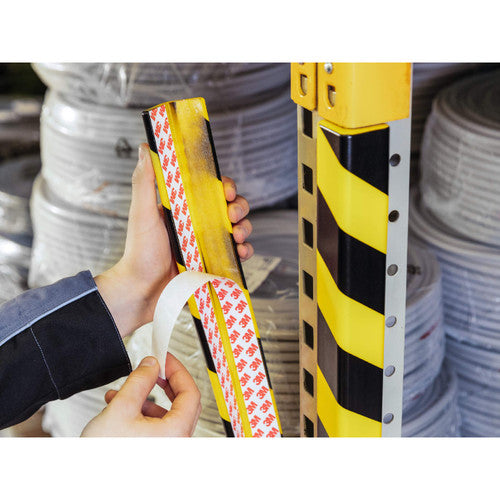Durable Corner Protection Profile C35 47mm x 1m Yellow Black