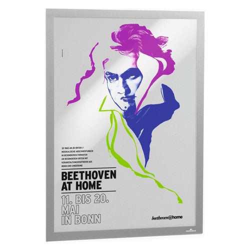Duraframe Poster Frame A2 Silver Pack 1