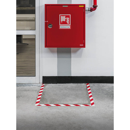 Duraline Two Colour Floor Marking Tape 50mm x 30m/07 Red White
