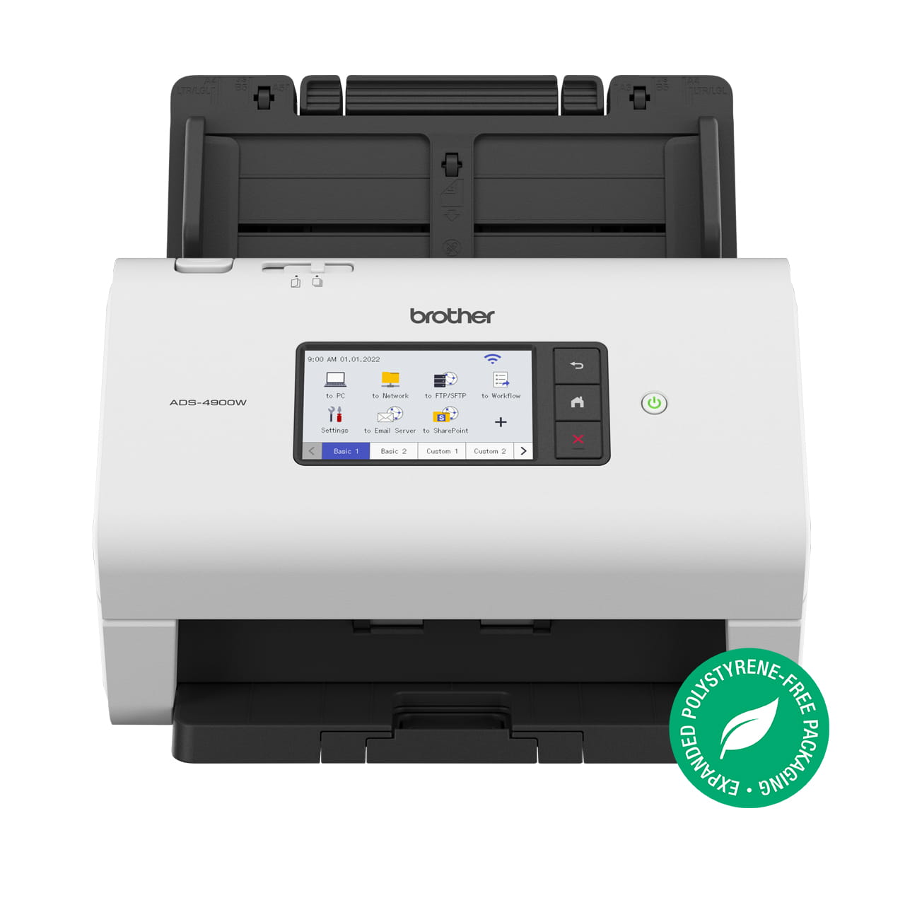Brother ADS-4900W Professional Desktop Document Scanner - front view