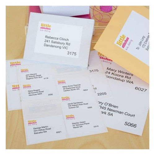 Avery Premium Address Labels with Trueblock L7162 1600 Pack 99.1 x 34mm Laser White 16UP 100 Sheets