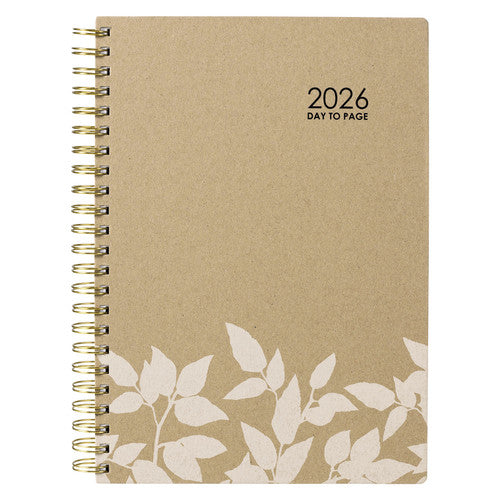 Ecowise 2026 Recycled Diary A4 Day To A Page Kraft