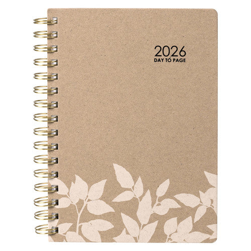 Ecowise 2026 Recycled Diary A5 Day To A Page Kraft