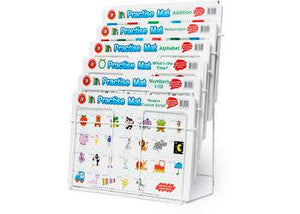 Practise Mat Display Wire Rack with 96 Assorted Practise Mats