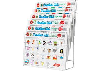 Practise Mat Display Wire Rack with 96 Assorted Practise Mats-2