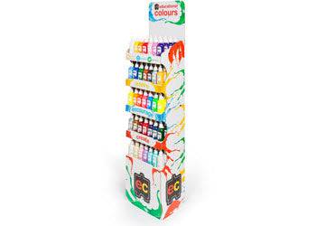 Educational Colours Paint Stand Deal 210 x 250ml Paints with Display Stand-1