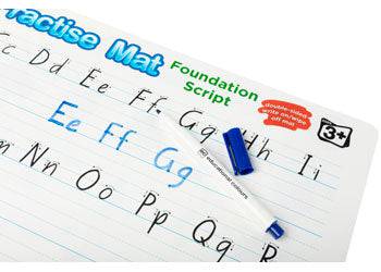 Foundation Script Practise Mat 44.5 x 28.5cm Wipe Clean Ages 3 Plus-2