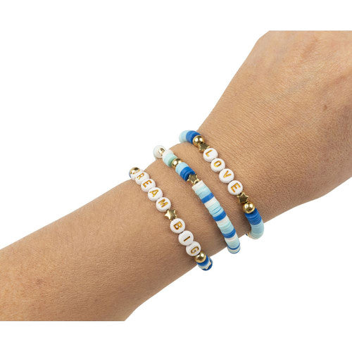 Educational Colours Friendship Bracelet Set Blue