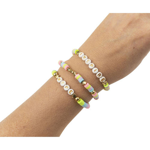 Educational Colours Friendship Bracelet Set Pastel