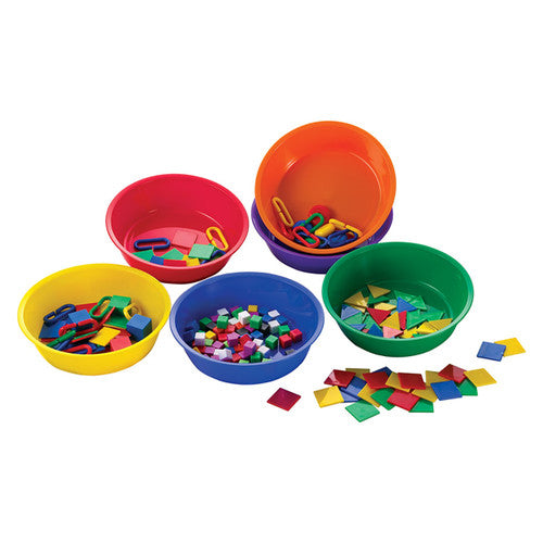 Educational Colours Sorting Bowls 15cm Pack of 6