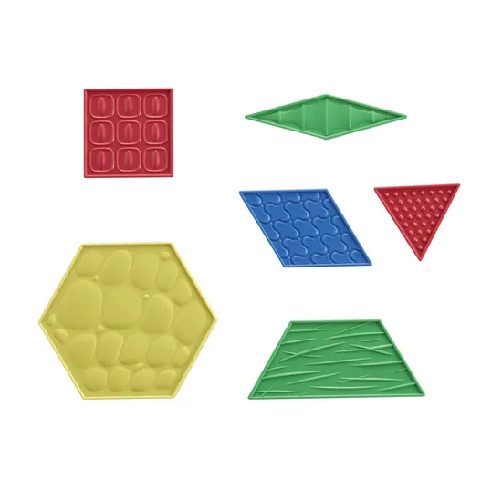Sensory Pattern Blocks Set of 40 with Activity Cards-4