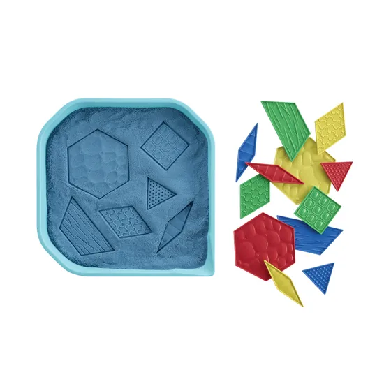 Sensory Pattern Blocks Set of 40 with Activity Cards-3