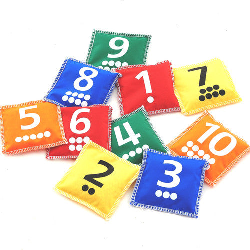 Edx Education 1 to 10 Number and Dot Bean Bags