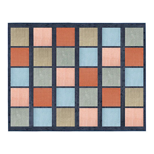 Elizabeth Richards Rug Colours of Australia Square
